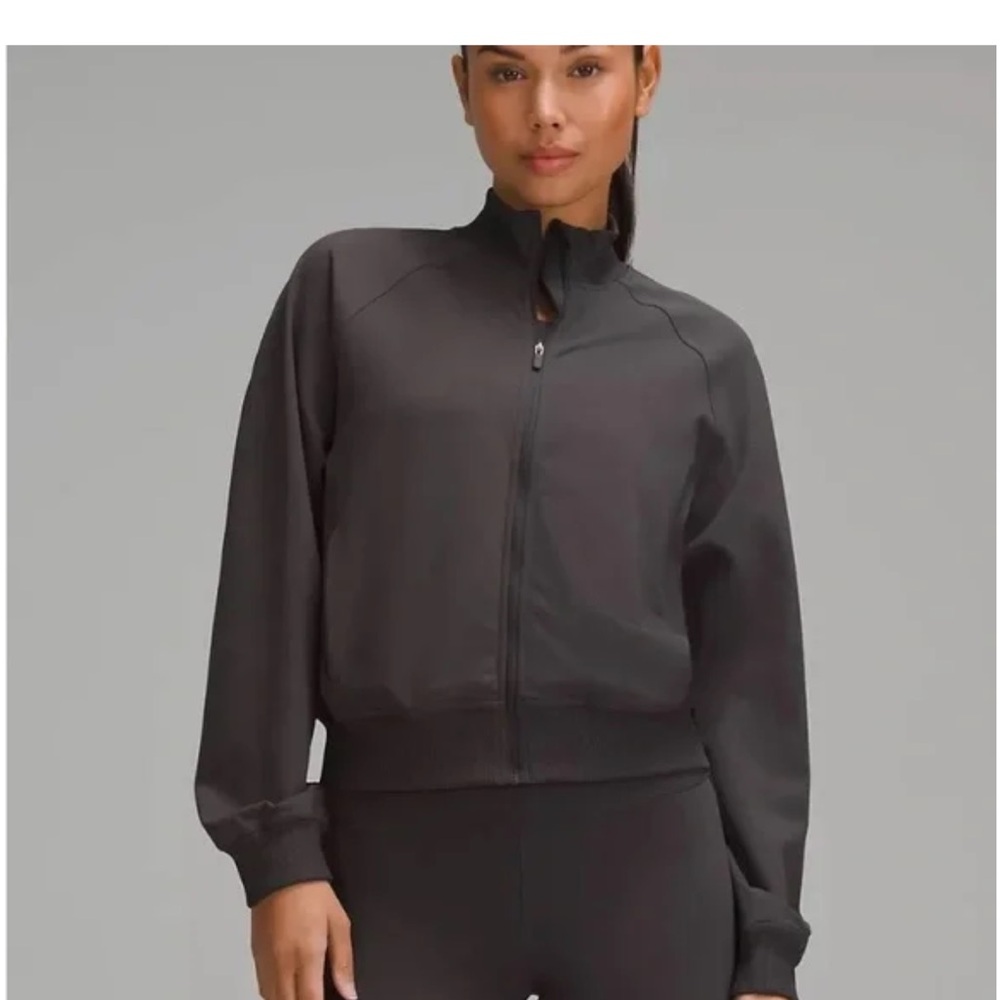 Lululemon Wunder Gray Sweatshirt Train Track Jacket